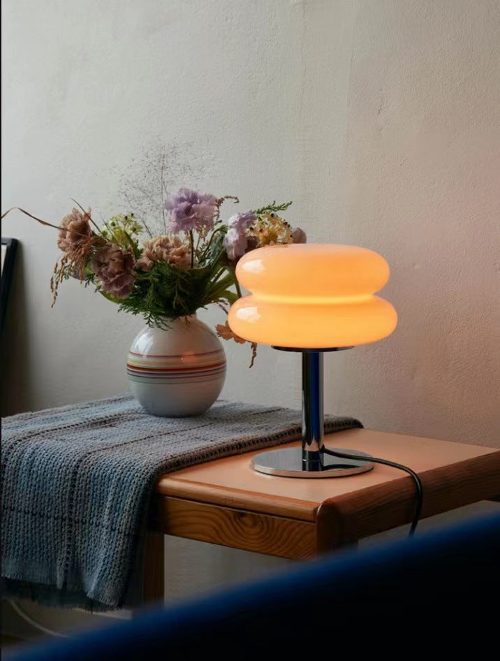 Skanto | DESIGNER GLASS TABLE LAMP - AMBIENT LED LAMP FOR BEDROOM AND STUDY