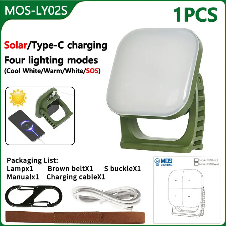Oppladbar LED Campinglampe med Magneter Skanto