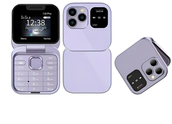 Skanto | Sammenleggbar Dual SIM Telefon – Lang Batteritid & Lett