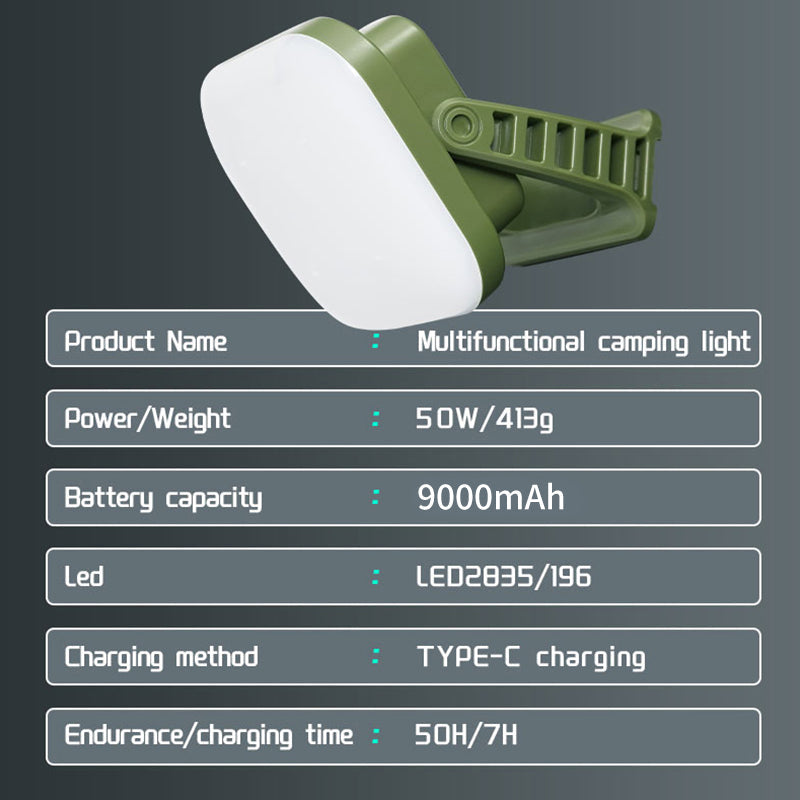 Oppladbar LED Campinglampe med Magneter Skanto