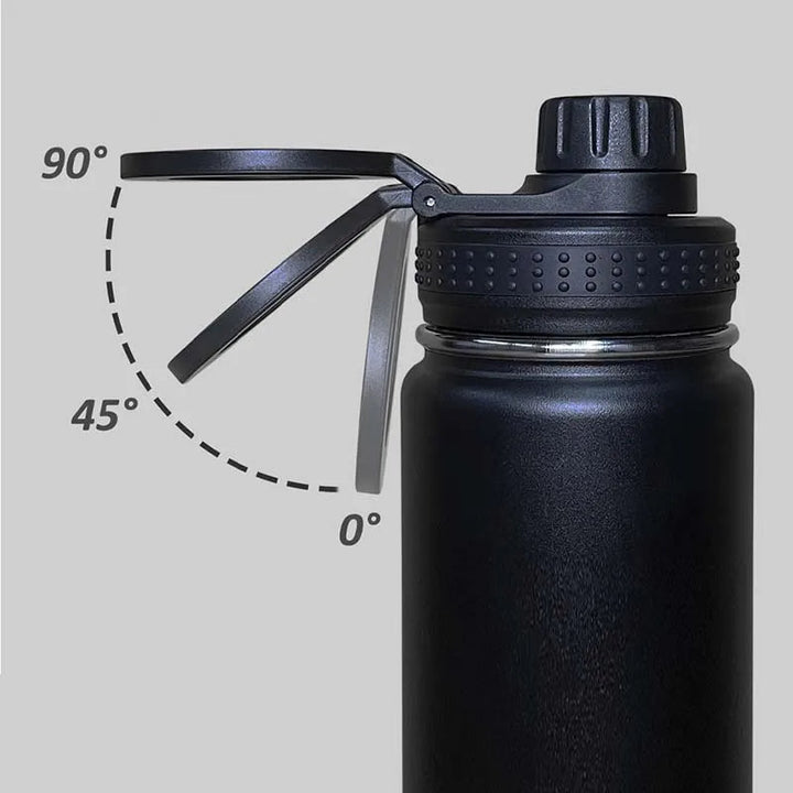 Isolierte Edelstahl-Trinkflasche med Handyhalterung – 750 ml