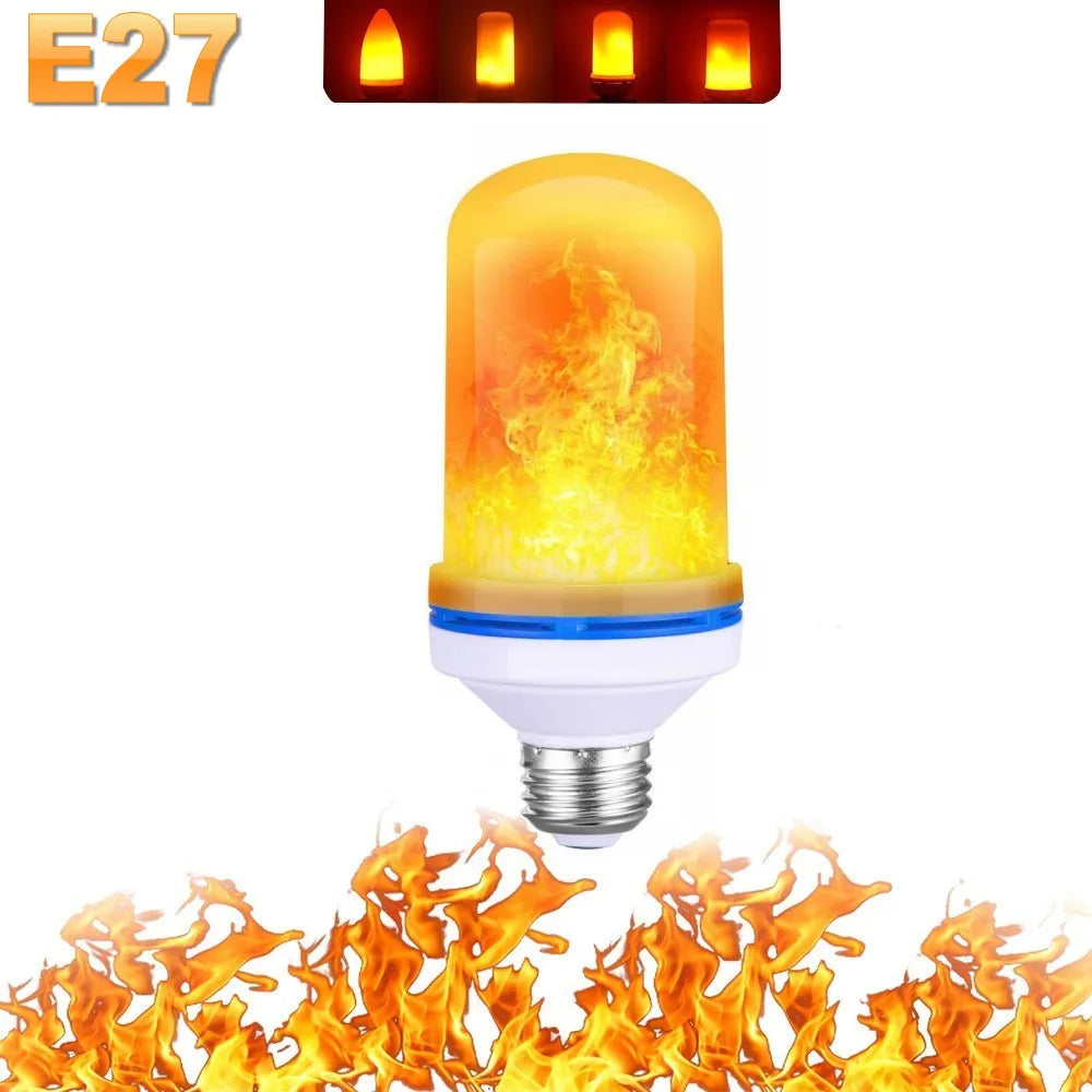 LED FLAME LIGHT PARTY LAMP - 4 MODUSER BRANN SIMULERING | Skanto