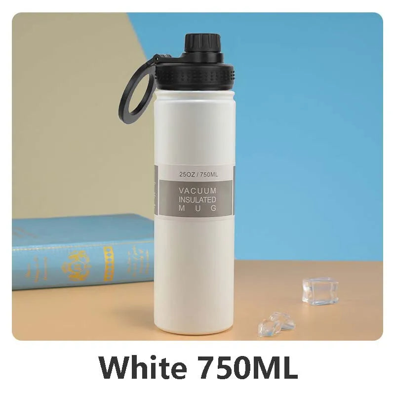 Isolierte Edelstahl-Trinkflasche med Handyhalterung – 750 ml