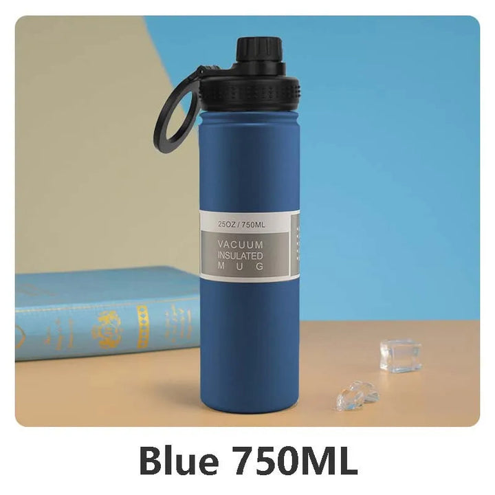 Isolierte Edelstahl-Trinkflasche med Handyhalterung – 750 ml