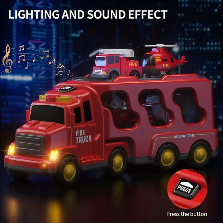 FunCity Trucks - Lekesett med lys og lydeffekter Skanto