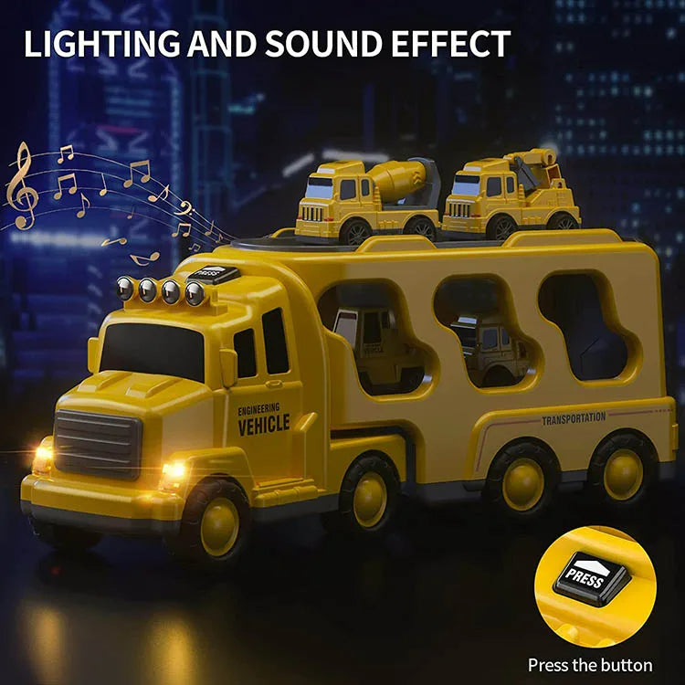FunCity Trucks - Lekesett med lys og lydeffekter Skanto
