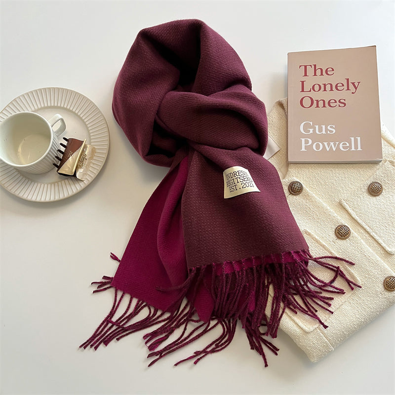 LuxeTwist Skjerf - Elegant Reversibel Pashmina Skanto