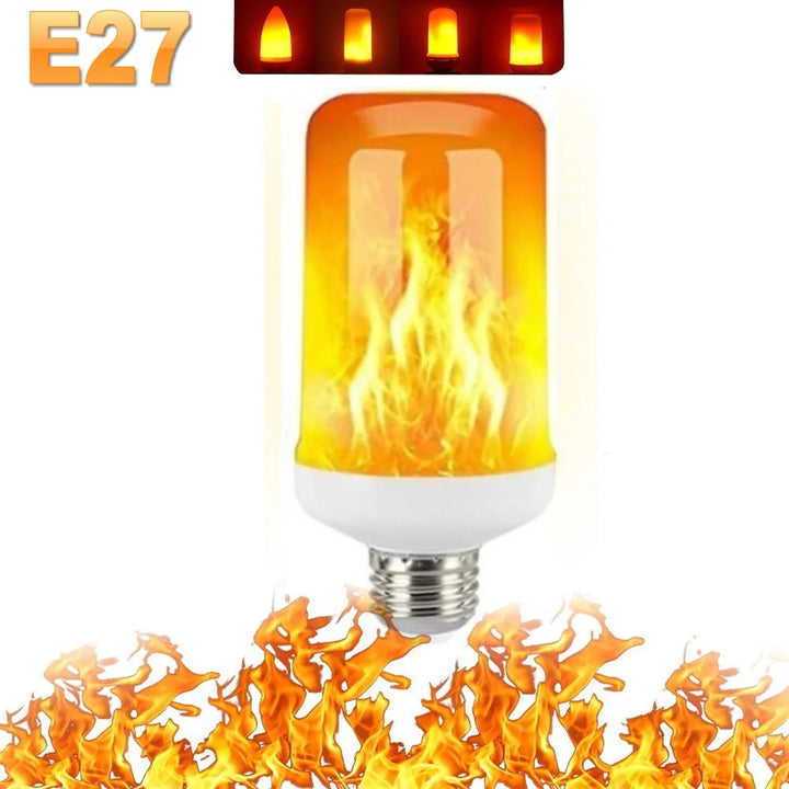 LED FLAME LIGHT PARTY LAMP - 4 MODUSER BRANN SIMULERING | Skanto
