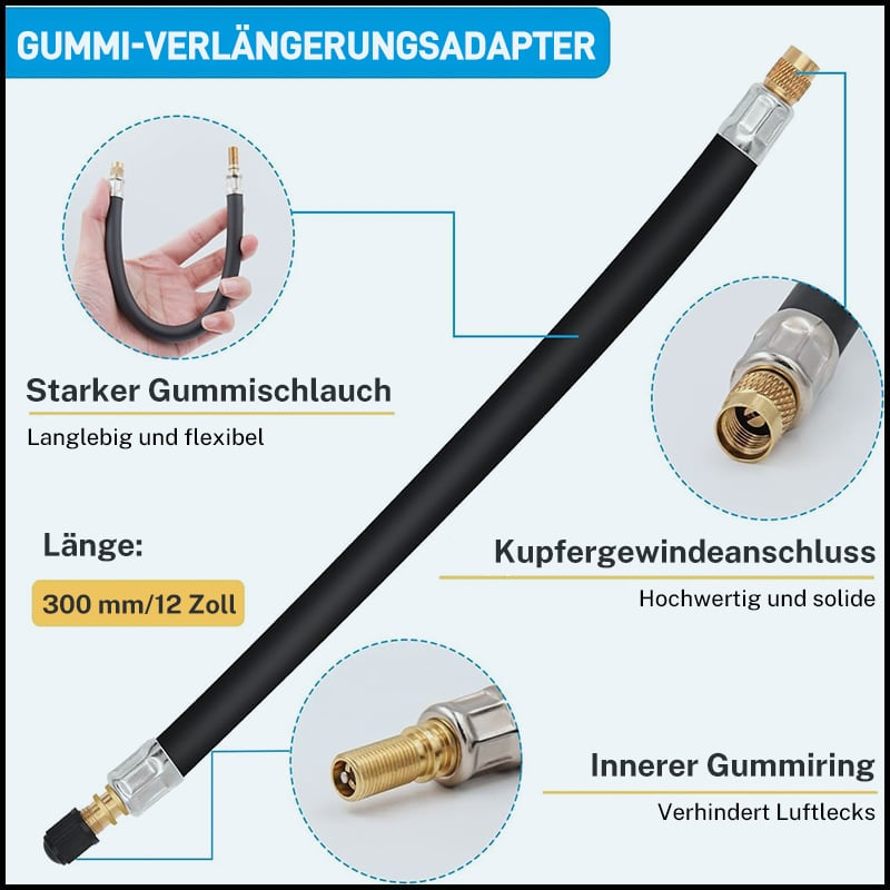 Fleksible dekkventilforlengelser | Universell passform, uanstrengt tilgang | Skanto