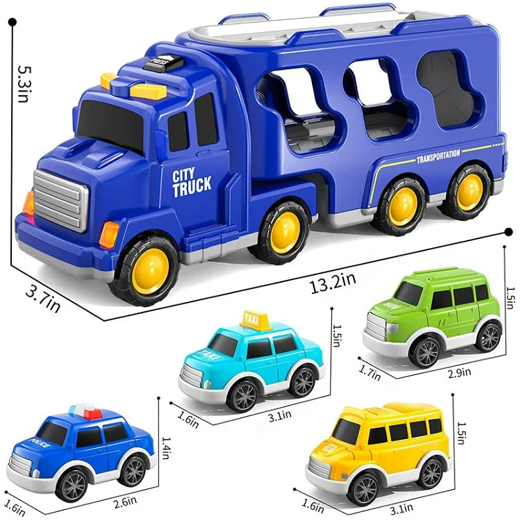 FunCity Trucks - Lekesett med lys og lydeffekter Skanto