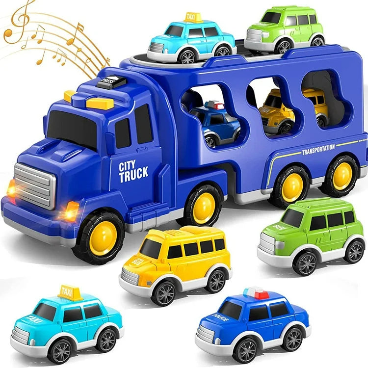 FunCity Trucks - Lekesett med lys og lydeffekter Skanto