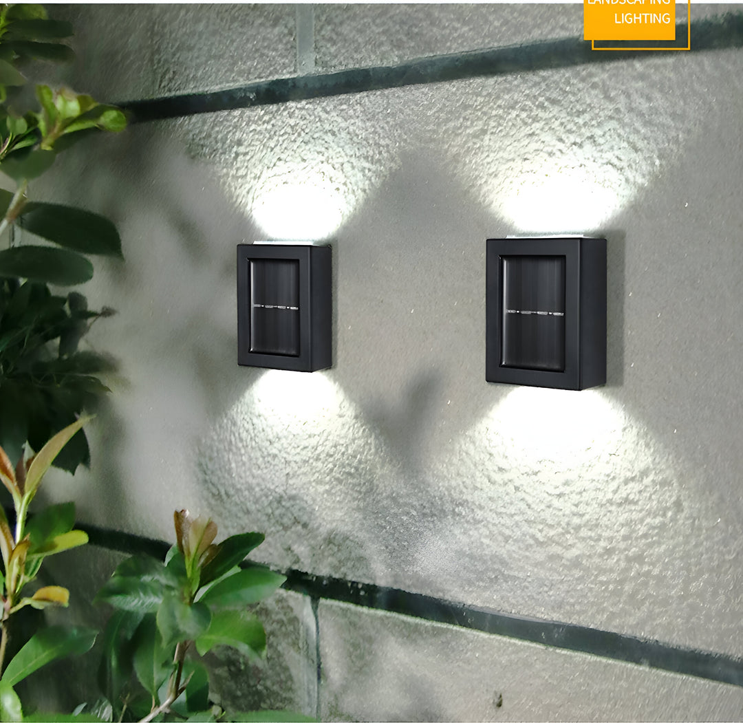 Skanto | Sollys Utendørs Lampe LED IP65 Vanntett Svart