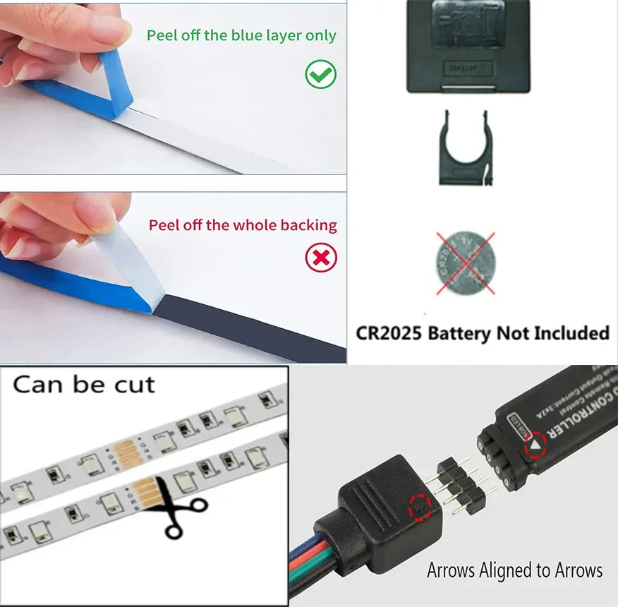 USB LED STRIPE MED FARGEENDRING - RGB LYS FOR ROMDEKORASJON & TV BAKBELYSNING | Skanto