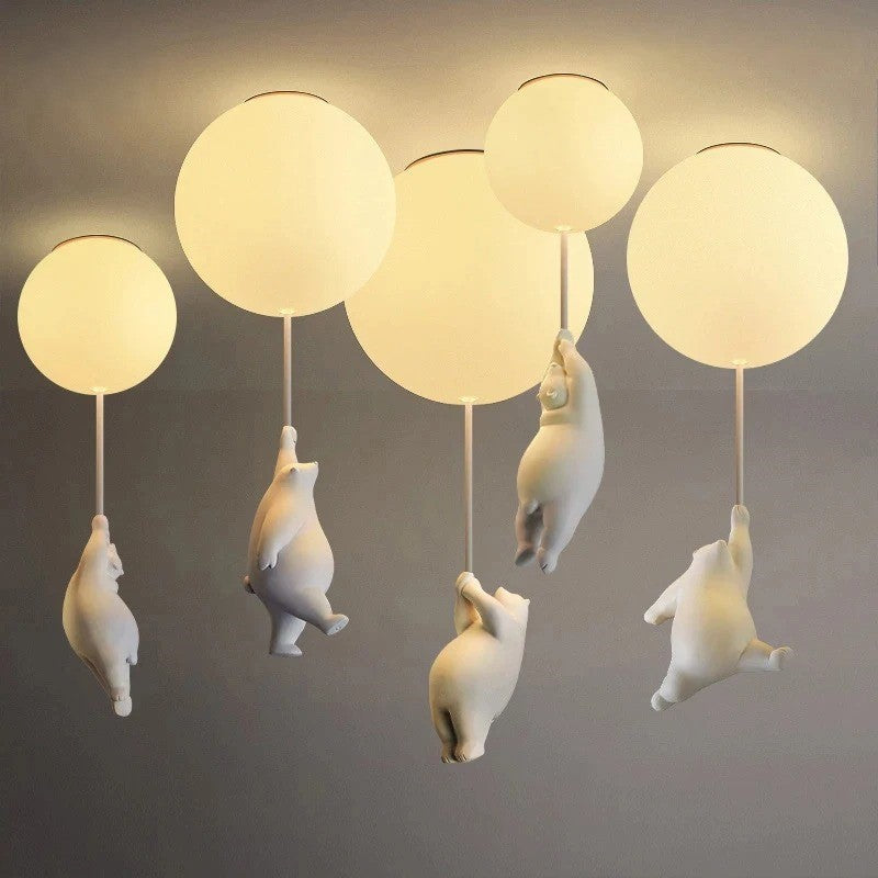 Hengende Bjørn Ballonger Lampe | Skanto