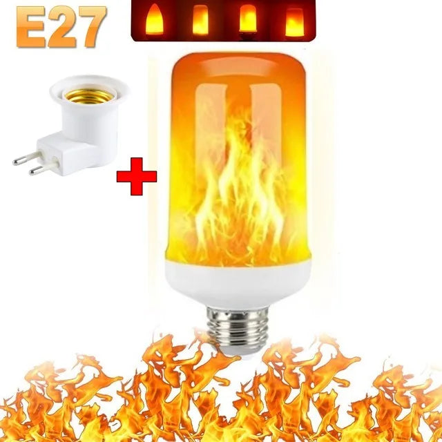 LED FLAME LIGHT PARTY LAMP - 4 MODUSER BRANN SIMULERING | Skanto