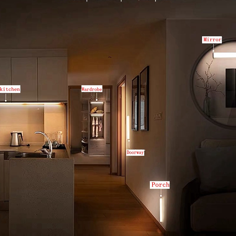 TRÅDLØS LED NATTLAMPE MED BEVEGELSESSENSOR OG OPPLADBATTERI | Skanto