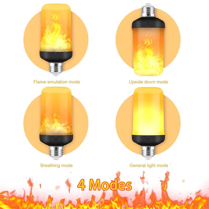 LED FLAME LIGHT PARTY LAMP - 4 MODUSER BRANN SIMULERING | Skanto
