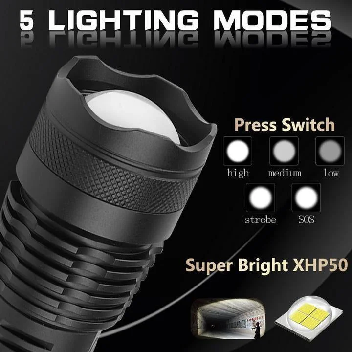 Skanto | 90,000 Lumens Kraftig Lommelykt