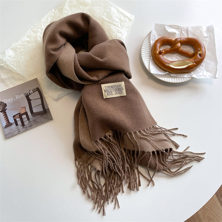 LuxeTwist Skjerf - Elegant Reversibel Pashmina Skanto