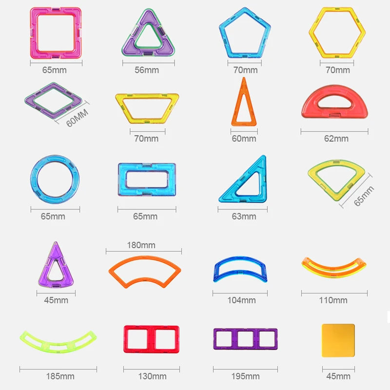 Skanto | 168Pcs Magnetiske Byggekuber