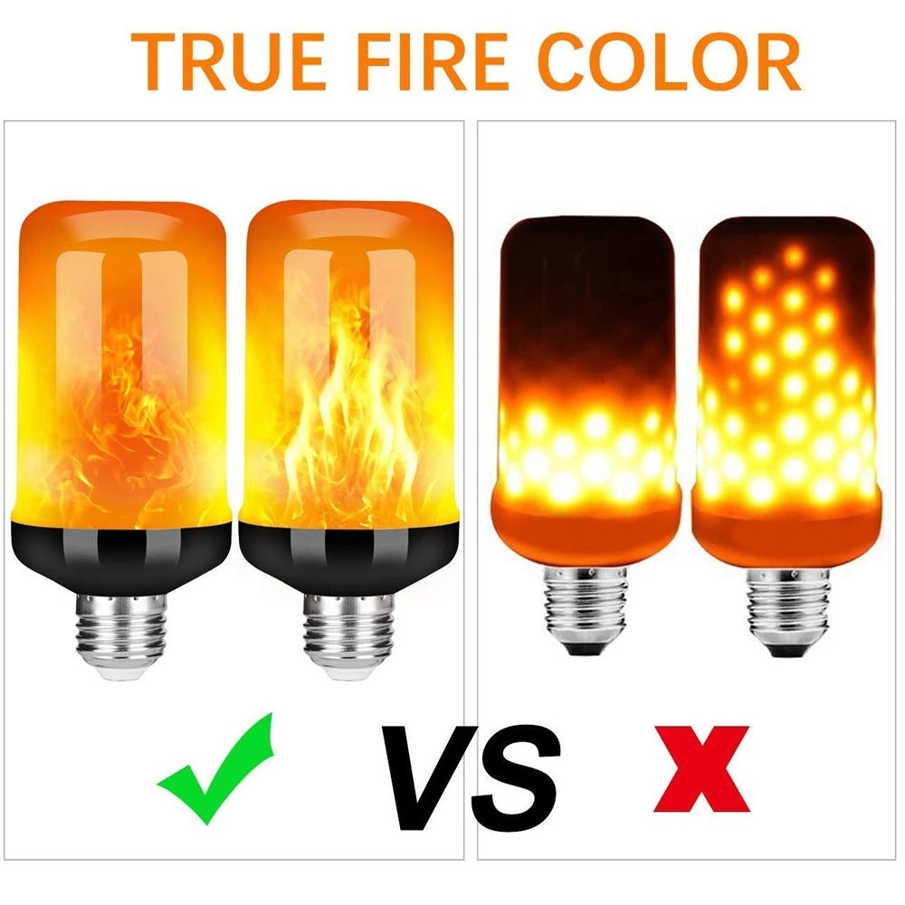 LED FLAME LIGHT PARTY LAMP - 4 MODUSER BRANN SIMULERING | Skanto