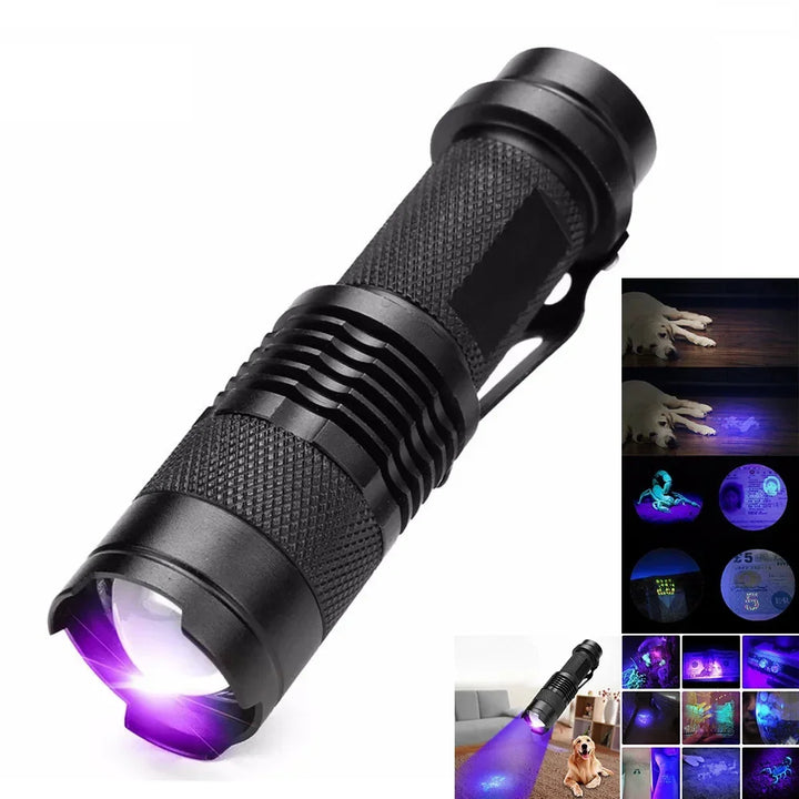 Skanto | LED UV LAMPE - ULTRAVIOLETT INSPEKSJONSLAMPE FOR KJÆLEDYR URINFLEKKER OG FLEKKDETEKSJON