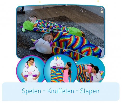 Skanto | HUGSLEEPERS – 2-i-1 Plysjleke & Sovepose for Barn