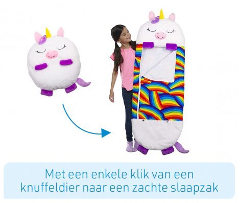 Skanto | HUGSLEEPERS – 2-i-1 Plysjleke & Sovepose for Barn