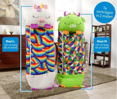Skanto | HUGSLEEPERS – 2-i-1 Plysjleke & Sovepose for Barn