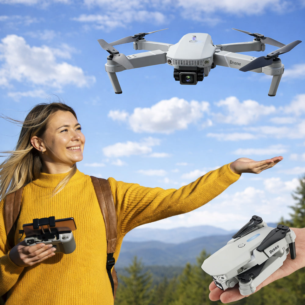 Sammenleggbar drone 4K med/uten kamera | Skanto