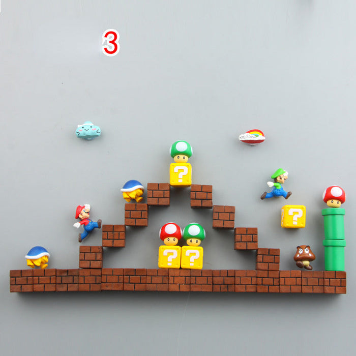 Skanto | MarioMagnet – Munter Kjøleskap Magneter for Super Mario Fans - Kjøkken Dekorasjon