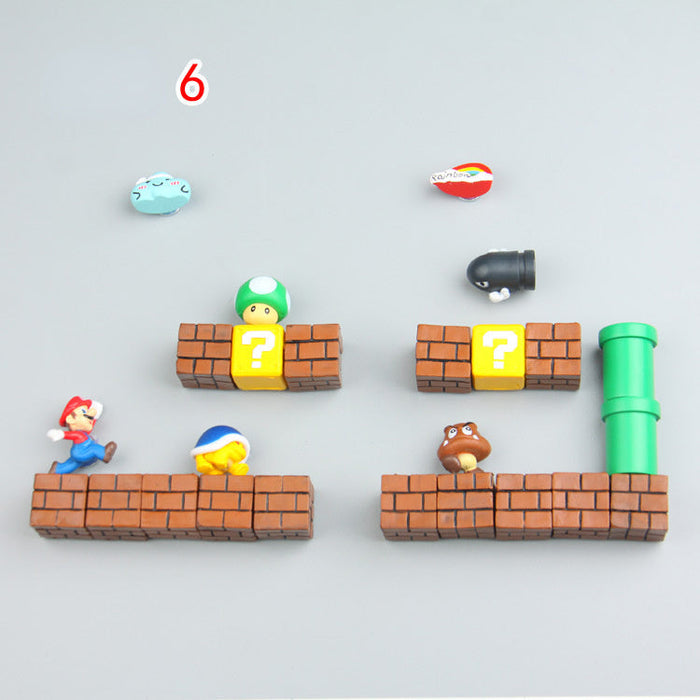 Skanto | MarioMagnet – Munter Kjøleskap Magneter for Super Mario Fans - Kjøkken Dekorasjon