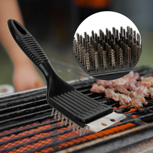 Holdbar Grillrengjøringsbørste Med Stålbust | Skanto