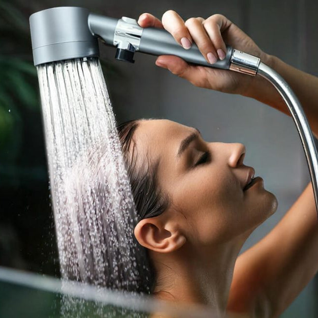 PowerStraal Dusjhode med Filter og 3 Justerbare Sprayalternativer | Skanto