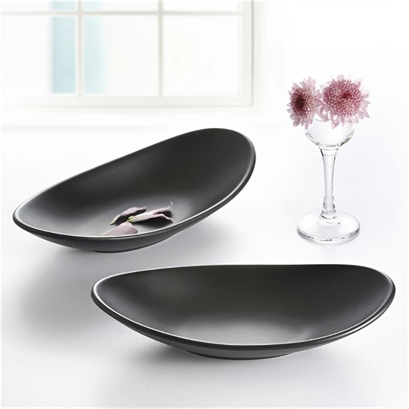 BlackTray - Elegant Ovalt Oppbevaringsbrett for Smykker Skanto