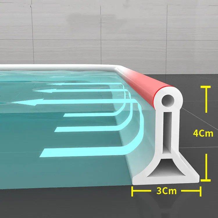 FlexiSeal Dusjkant — Ingen flere våte gulv og frustrasjon på badet, hold deg tørr – helt uten installasjonsstress! | Skanto
