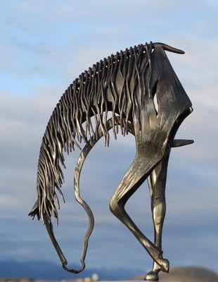 Skanto | Moderne Metall Hest Statue