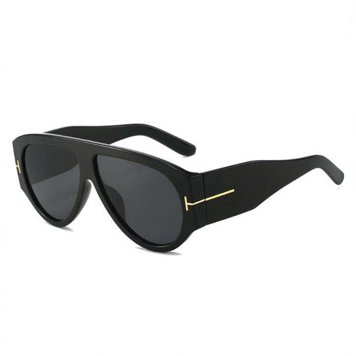 Oversized UV400 Aviator Solbriller Skanto