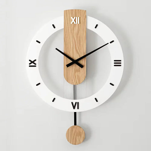 Skanto | Nordisk Moderne Solid Tre Veggklokk