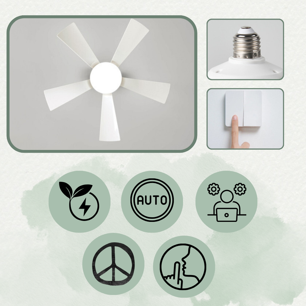 E27 Socket Fan Light | Skanto