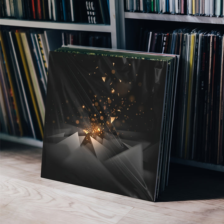 Skanto | Premium Gjennomsiktig Vinylbeskyttelse - 12,75" LP og Gatefold-beskyttelse, slitesterk 3mil tykkelse - Ideell for gaveinnpakning