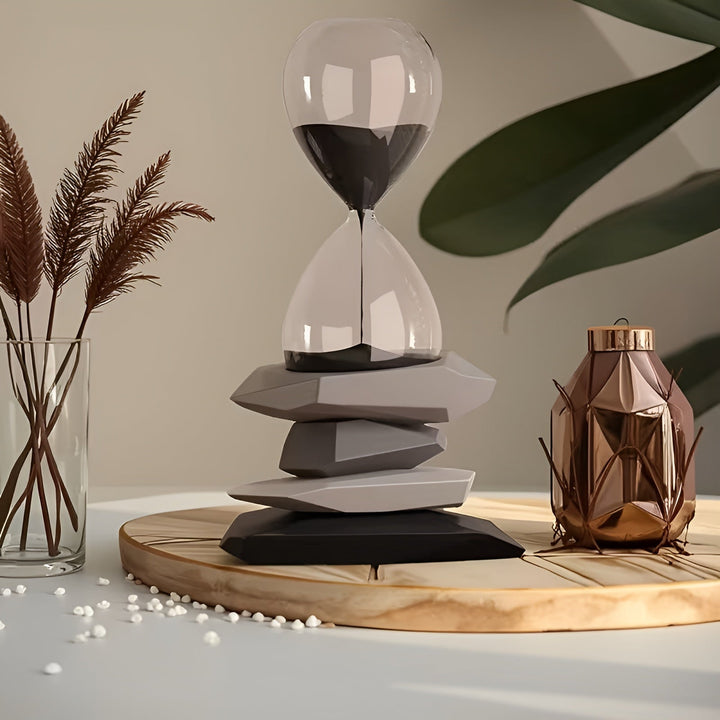 Minimalist Timeglass – Tidøs & Dekorativ | Perfekt for Stue og Kontor | Skanto