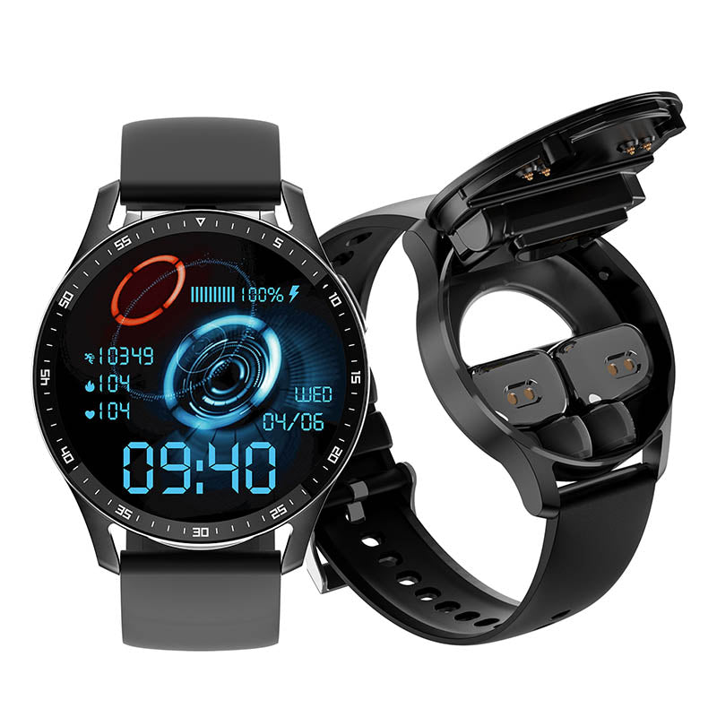 2-i-1 Smartklokke med Bluetooth-hodetelefoner | Skanto