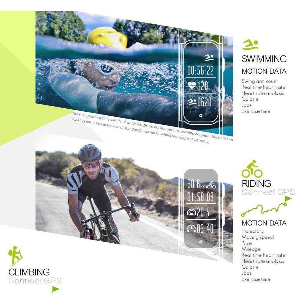 Skanto | S908 Profesjonell GPS Smart Band IP68 Vanntett Smartklokke