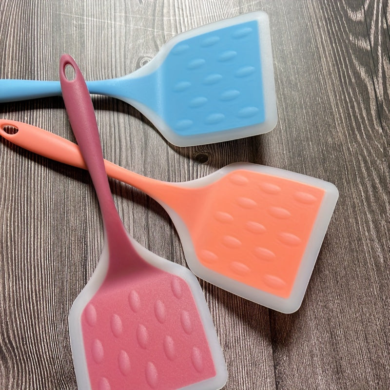 Skanto | Ekstra Stort Silikon Spatel Sett – Non-stick, Varmebestandig & Ergonomisk for Enkel Løsning av Mat, Perfekt for Matlaging & Baking