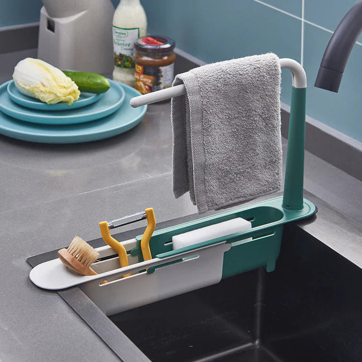 Skanto | 27SinkRack — Forvandl vasken din til et skinnende rent organiseringsunder uten boring!