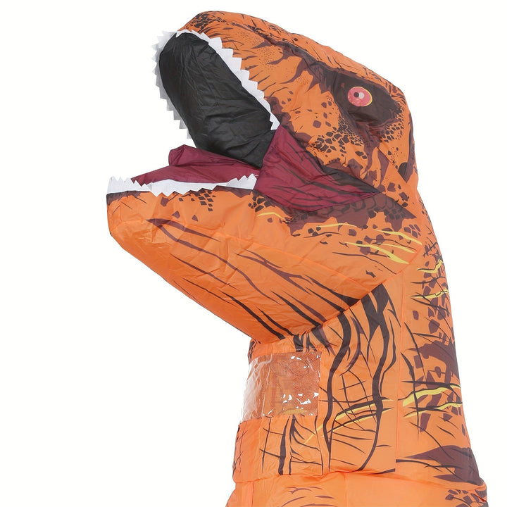 Skanto | Unisex Oppblåsbar Halloween Dinosaur Kostyme | Kjempestor T-Rex Jumpsuit