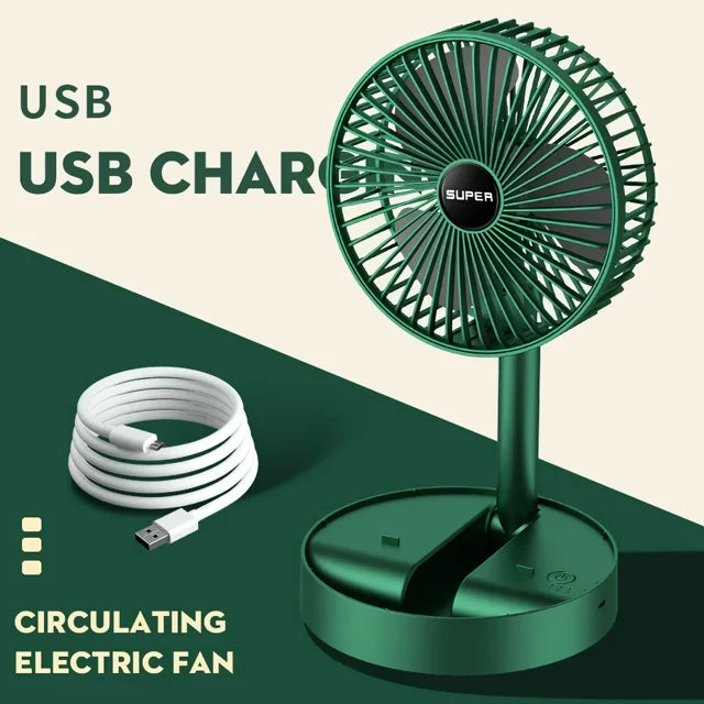 Kompakt 6-tommers USB bærbar vifte med 3-hastighetskontroll | Skanto