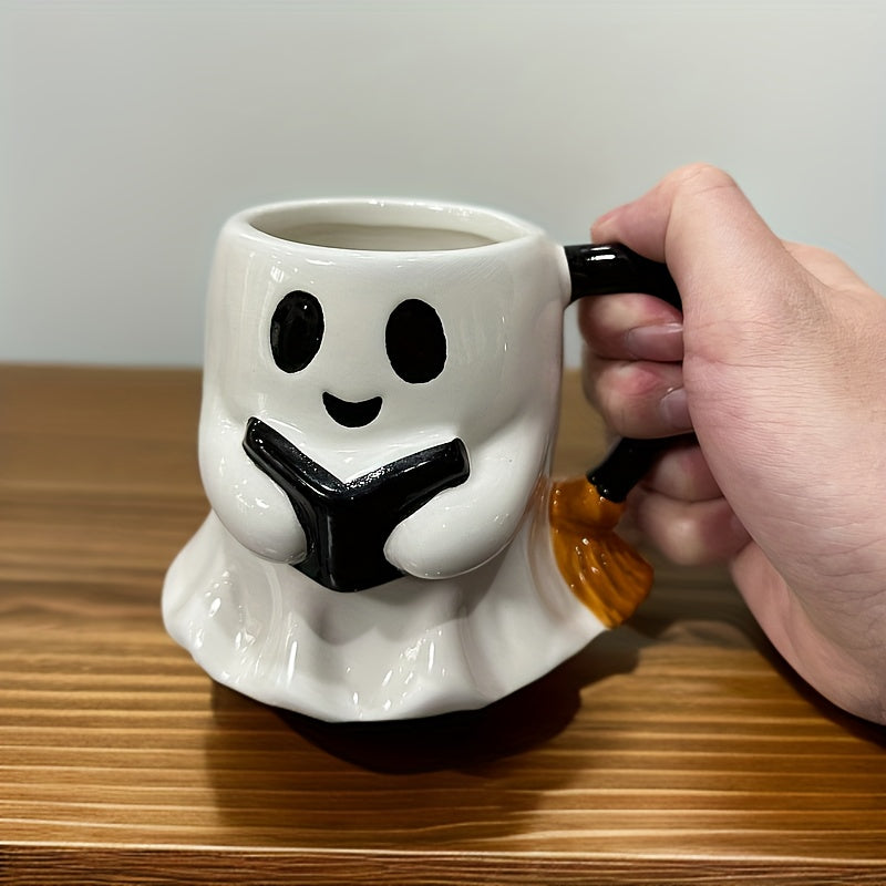 Skanto | Halloween Spøkelse Kopp – Keramikkopp med Latterlig Spøkelsesdesign