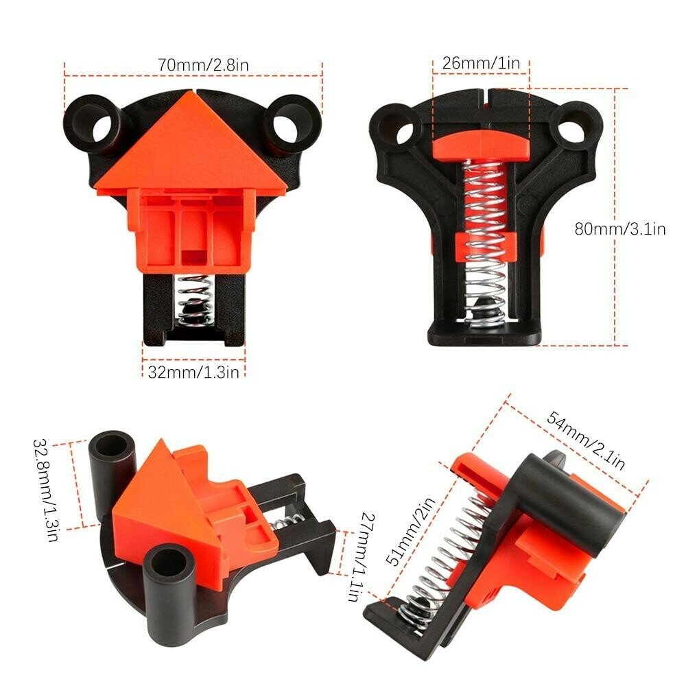 Skanto | Klemme sett (4stk) + GRATIS 60°, 90° & 120° hoder